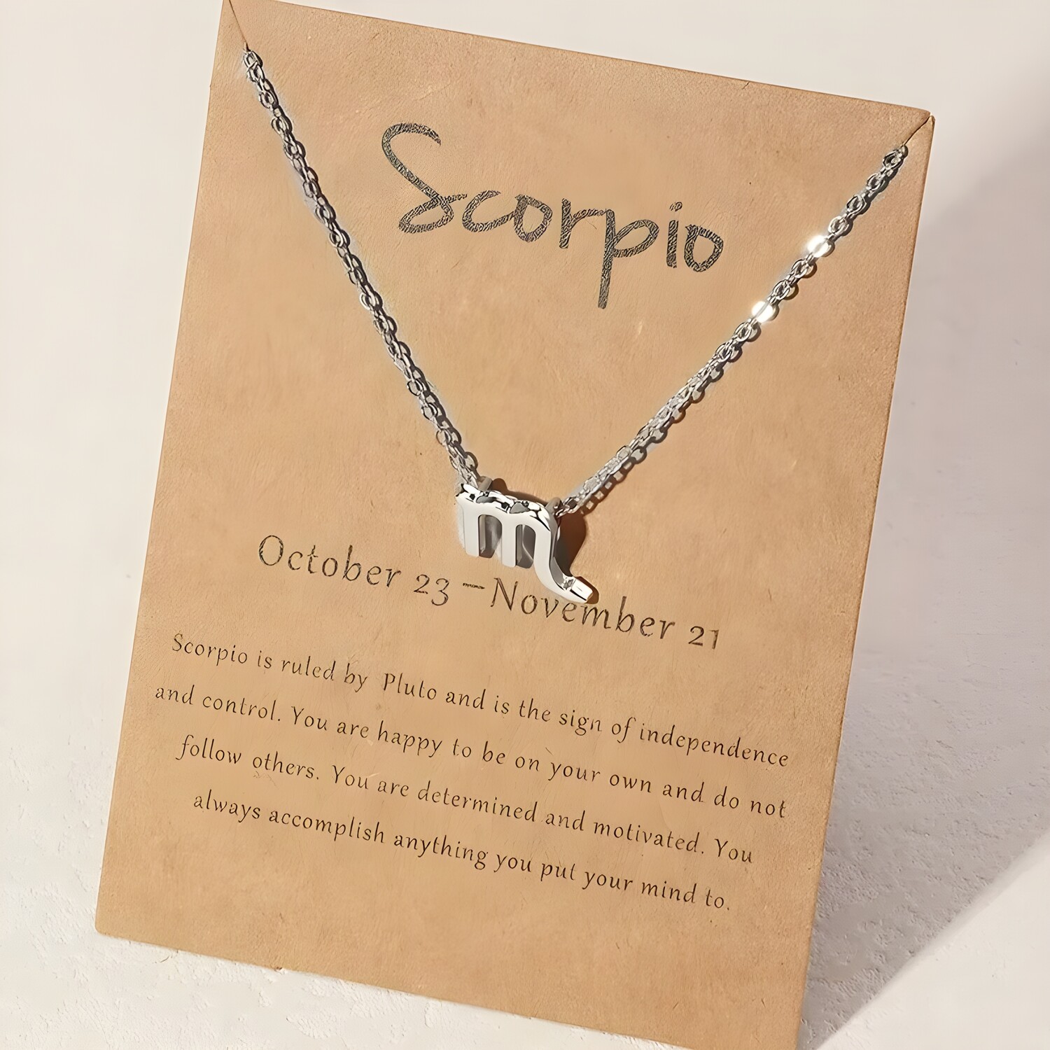 Collana Zodiacale - Argento / Scorpione